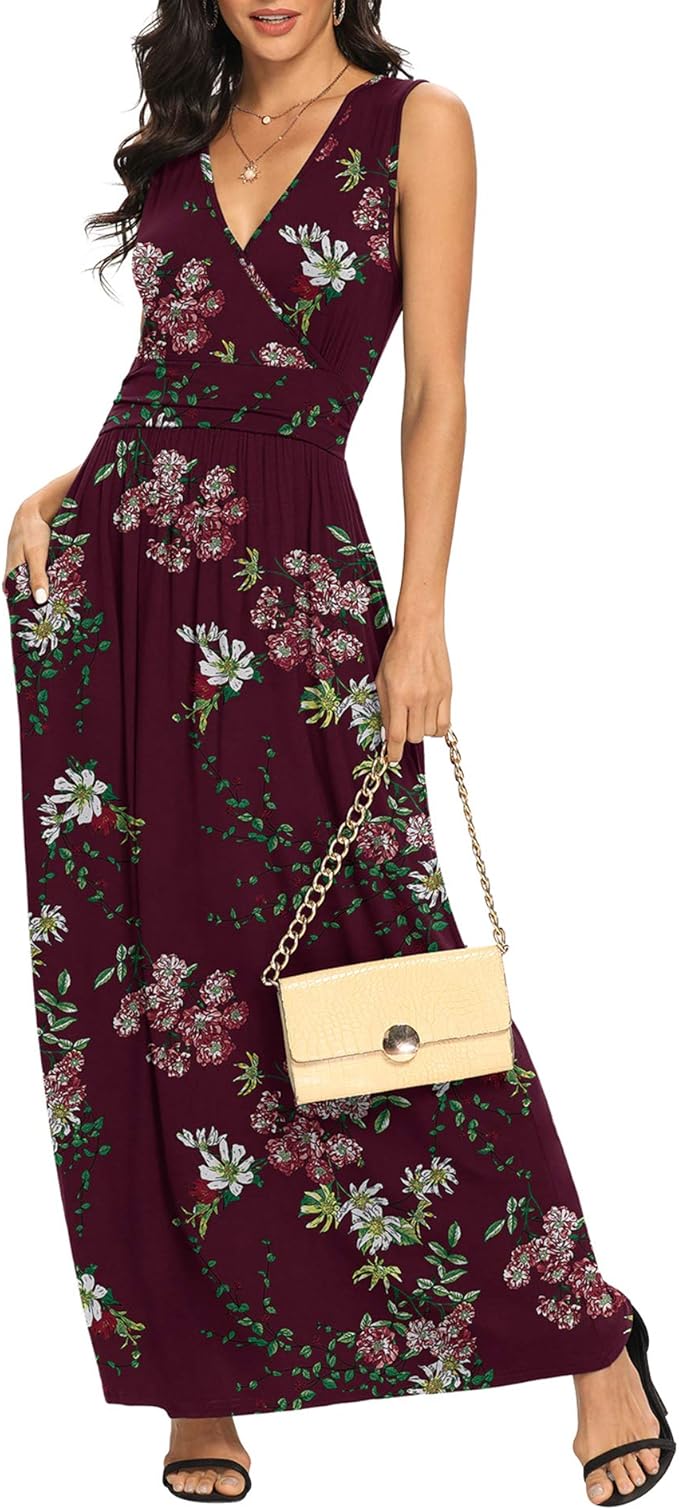 sachin and babi light blue dress Garvee Womens Casual Boho Floral Maxi Dress V Neck Ruffle Short Sleeve  Cocktail Party Wedding Dress Long Dress L Green : Target main image 0